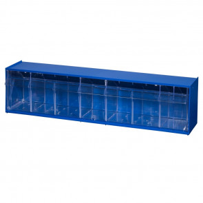 Allit 464460 Plastová skříňka na drobné díly s výklopnými nádobami VarioPlus ProFlip F1, modrý, PS