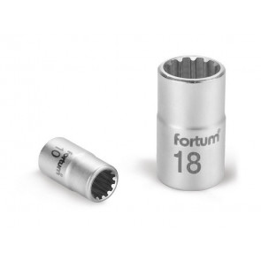 Klíč nástrčný MULTILOCK, 1/4‘‘, 13,0mm, L 25mm, 61CrV5, FORTUM