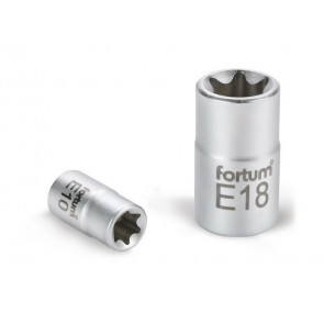 Hlavice nástrčná vnitřní TORX, 1/4", E 6, L 25mm, 61CrV5, FORTUM