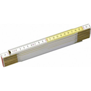 Dřevěný skládací metr bílo-žlutý Stanley 0-35-458