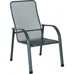 Garland Chalet stohovatelná židle z tahokovu, tmavě šedá