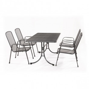 Garland Bani 4+ sestava nábytku z tahokovu (4x židle Chalet, 1x stůl Universal)