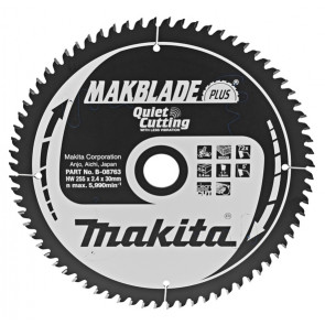 Makita B-08763 pilový kotouč 255x30 72 Z