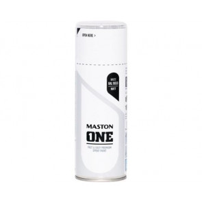 Spraypaint ONE - Matt white RAL9010 400ml vysoce kvalitní univerzální barevný sprej